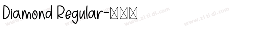 Diamond Regular字体转换